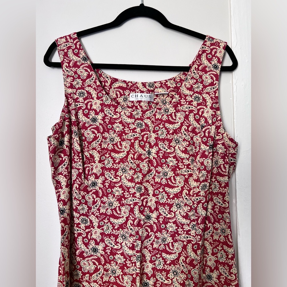 Chaus Women's Floral Red Blouse